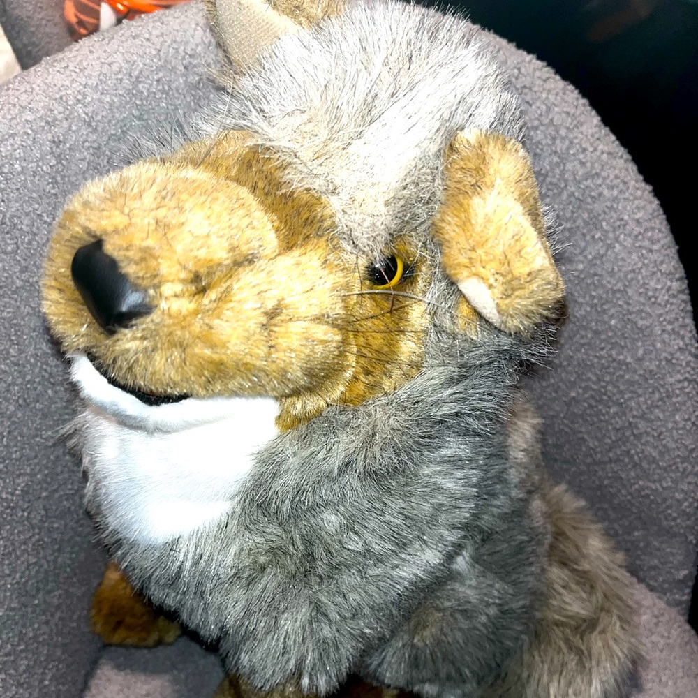 Folkmanis Coyote plush puppet